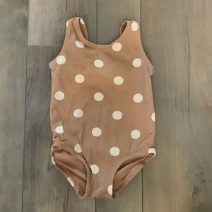 H&M tan polka dot swimsuit | Size 2T |